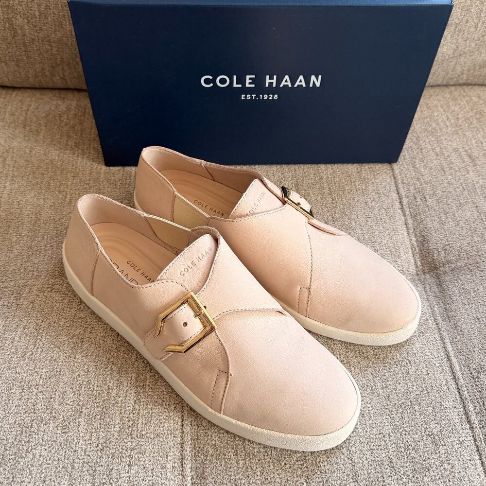 Brand New Cole Haan Grandpro Spectator Monk in Original Box Creamy Rose Size 8.5